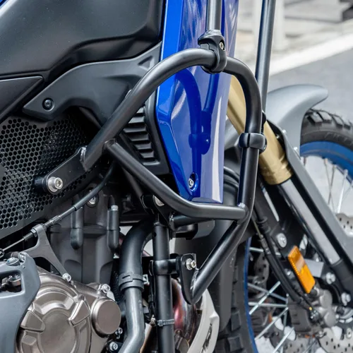 Vista 2 de Protector inferior del motor de la motocicleta, parachoques de carretera, barras de choque para Y-amaha Tenere 700 XTZ700 T700 T7 2019 2020 2021