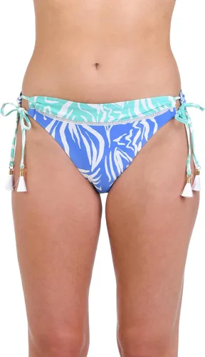 Vista 57 de La Blanca Parte inferior de bikini hipster con lazo lateral para mujer Negro/ Luces de la ciudad
