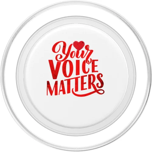 Vista 2 de Your Voice Matters Positive Self Help Esteem Love & Support PopSockets MagSafe PopGrip for iPhone