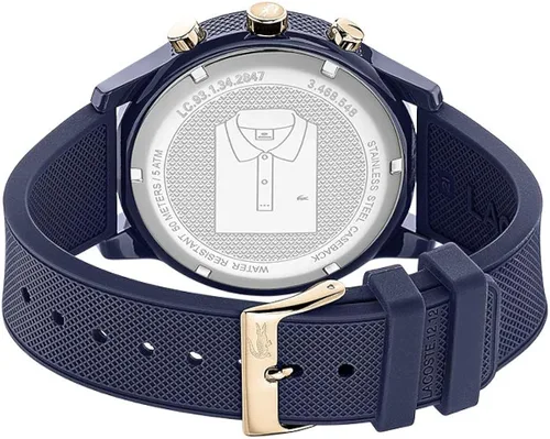 Vista 4 de Lacoste TR90 - Reloj de cuarzo para hombre con correa de goma azul 20 modelo 2011013