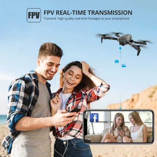 Vista 7 de DRONEEYE 4DV13 Drone with 1080P HD FPV Camera for Kids Adults,Remote Control Helicopter Quadcopter for Beginners boy Toys Gift,Waypoint