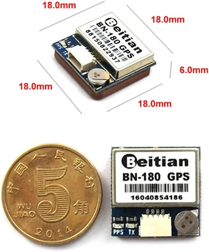 Vista 6 de BN-180 Módulo GPS UART TTL Dual Glonass GPS Navegación del coche con antena GPS para Arduino Raspberry Pi Pixhawk Aviones CC3D F3 controlador