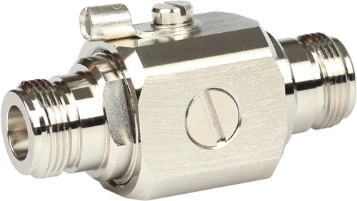 Vista 7 de Pararrayos N Hembra a N Hembra Mamparo Protector contra sobretensiones de relámpago IP67 con tubo de gas de 90 V 50 Ohm DC-3GHz