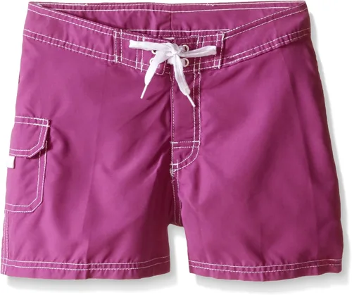 Vista 3 de Kanu Surf Sassy UPF 50+ - Pantalón corto de traje de baño de secado rápido para niña Alania Verde Floral