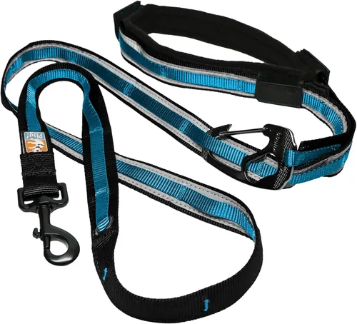 Vista 10 de Kurgo Correa cuántica de 6 en 1, correa para perros manos libres, cinturón para correr, estilo bandolera y cinturón de cintura, reflectante, clip
