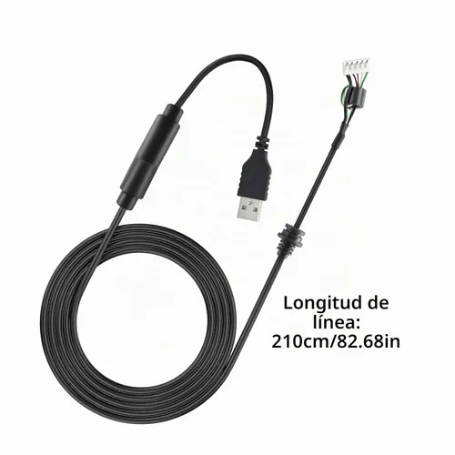 Vista 6 de Cable USB para volante Logitech G920 G923 compatible con línea de cable de pedal Xbox (cable USB)
