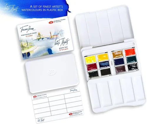 Vista 3 de White Nights Watercolour - Acuarelas de San Petersburgo, set de 12 paletas