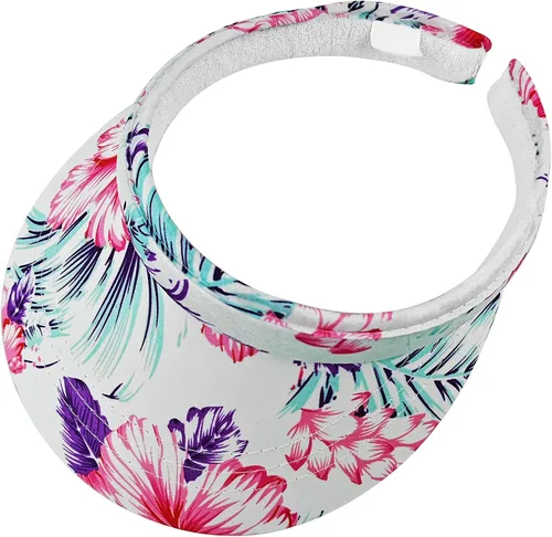 Vista 12 de Sombreros con visera para el sol, para mujer, ala ancha, ajustable, con Negro