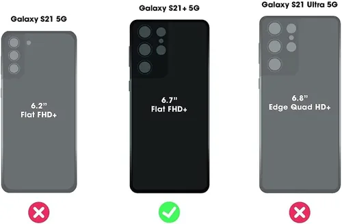 Vista 2 de OtterBox Defender Series - Clip de cinturón de repuesto para Samsung Galaxy S21+ 5G (solamente), embalaje no minorista, color negro
