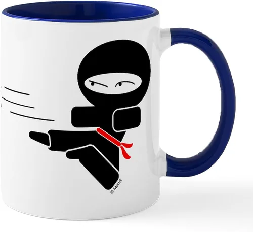Vista 52 de CafePress Ascii - Taza de café de cerámica, taza de té, 11 onzas
