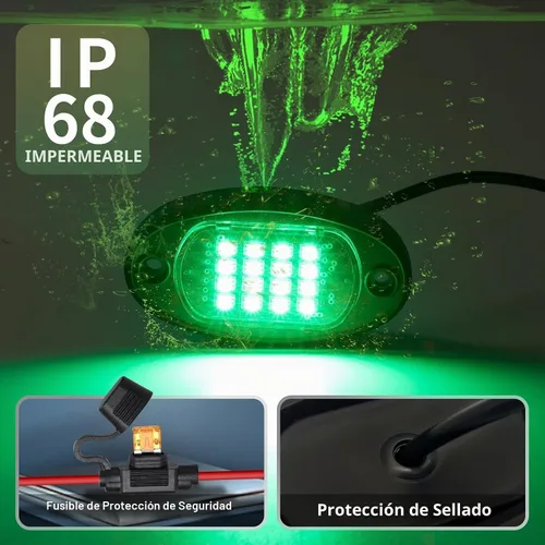 Vista 5 de 1 Cápsula de Repuesto para Cápsula Dañada para Luces de Roca LED RGB Segmentadas de 12v Luz Inferior Multicolor Impermeable de Neón para Jeep