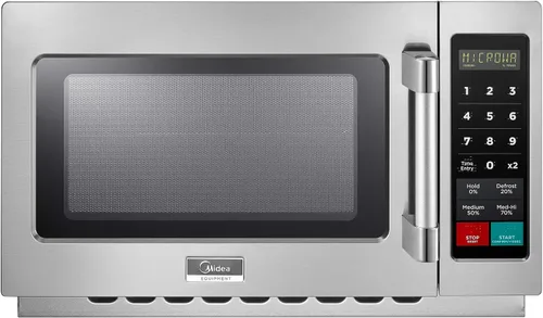Vista 10 de Midea Equipment 1025F0A - Horno de microondas comercial para encimera con dial, 1000 W, acero inoxidable, 0.9 pies cúbicos