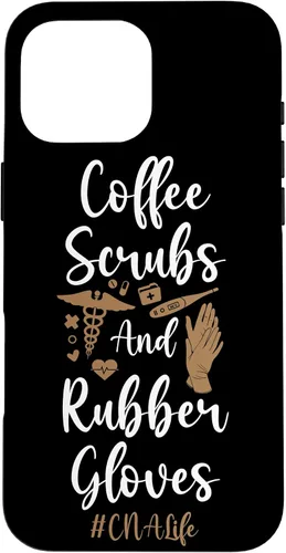 Vista 19 de iPhone 16 CNA Nurse Certified Nursing Assistant Coffee Coffee Scrubs & Case