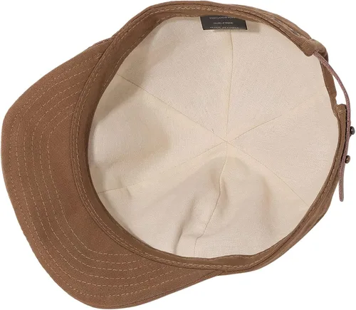 Vista 5 de Croogo Gorra de béisbol suave de ala corta, de algodón para hombre, ajustable, plana, con espalda de tirante, para papá, gorra abatible, gorra
