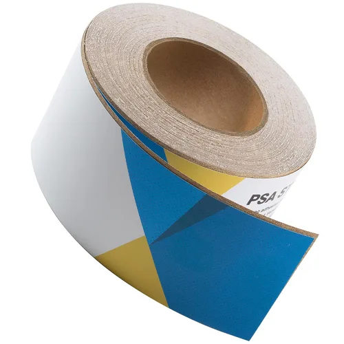 Vista 7 de S SATC Papel de lija PSA Longboard de grano 40, rollo continuo de 20 yardas de largo, 2-3/4" de ancho autoadhesivo con respaldo adhesivo, hojas