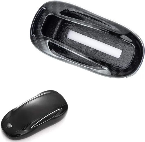 Vista 7 de Xotic Tech - Funda protectora para llave de control remoto sin llave, color negro brillante, compatible con Tesla Model X