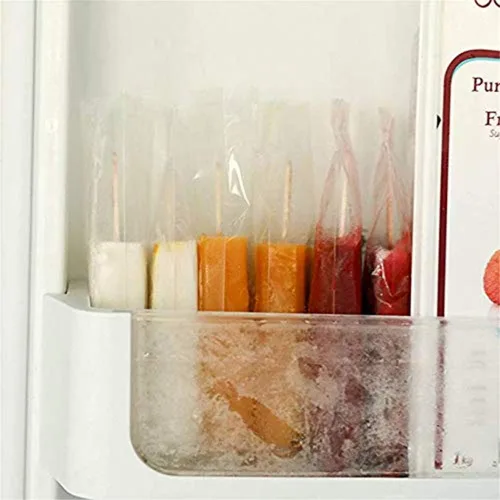 Vista 6 de Bolsas para paletas de hielo gruesas, envolturas de plástico para paletas de hielo y helado para caramelos, envases de envasado de grado alimenticio