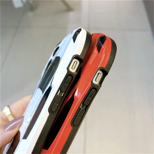 Vista 5 de Funda multicolor para Apple iPhone 15 14 13 12 11 Pro Max XR 8 7 Plus (rojo, para iPhone 15)