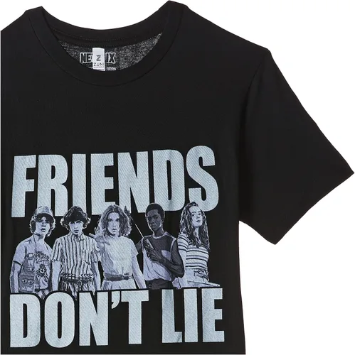 Vista 3 de Stranger Things Camiseta básica de Cast Friends Don't Lie para hombre