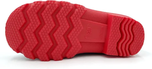 Vista 5 de Amoji Botas de lluvia para niños, fáciles de usar, para lluvia (bebéniño pequeñoniño grande)