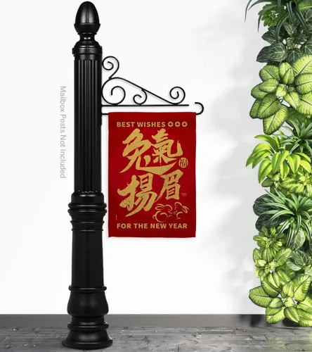 Vista 26 de Breeze Decor Cartel de la fortuna de conejo para el hogar, arte de pared para habitación, patio, porche, césped, jardín, tapiz al aire libre