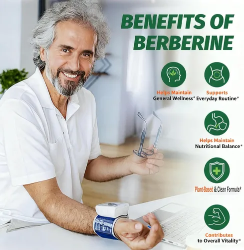 Vista 4 de Suplemento de Berberina Orgánico Manewu - 180 unidades de Berberina con canela de Ceilán y Bergamota cítrica, suplementos de canela, complejo