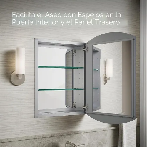 Vista 7 de Gabinete con espejo Archer k-3073-NA de Kohler