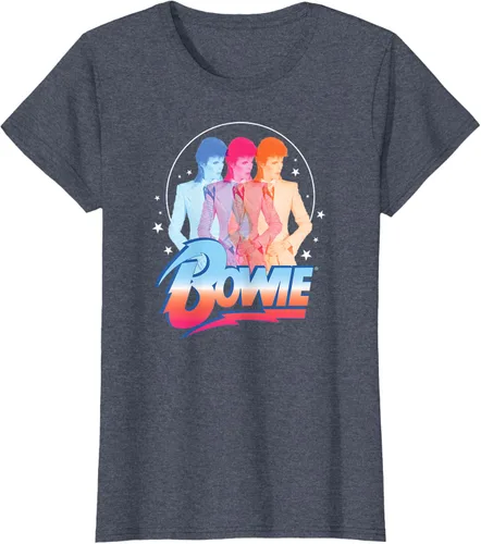 Vista 42 de David Bowie - Camiseta Bowie 3D, Negro