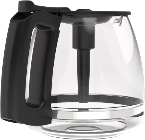 Vista 6 de Jarra de café de repuesto para cafetera Black and Decker de 12 tazas CM1160B, CM1060B, mango negro