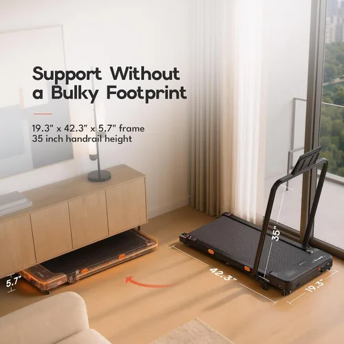 Vista 9 de Cybergoing Caminadora T12 Walking Pad para el hogar con tecnología Bosch®
