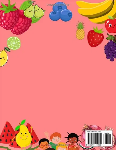 Vista 2 de LAS FRUTAS COLORING BOOK FOR KIDS IN SPANISH LARGE PRINT COLORING BOOK IN SPANISH