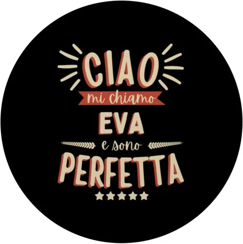 Vista 3 de Eva Idea Regalo Personalizzata Amica Nome Divertente PopSockets Standard PopGrip