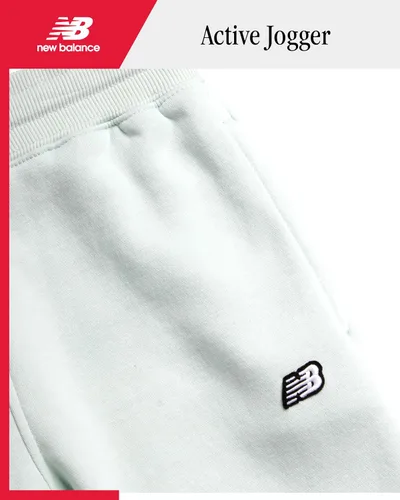 Vista 39 de New Balance Pantalones deportivos para niña, forro polar de mezcla de algodón suave con cordón y bolsillos (tallas 8-16)