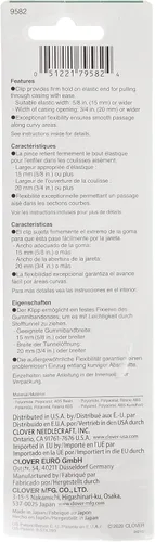 Vista 3 de Clover Needlecrafts 205753 Juego de pasa cintas Clip 'n Glide