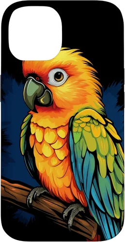 Vista 4 de Sun Conure - Funda para iPhone 17, diseño de pájaro tropical