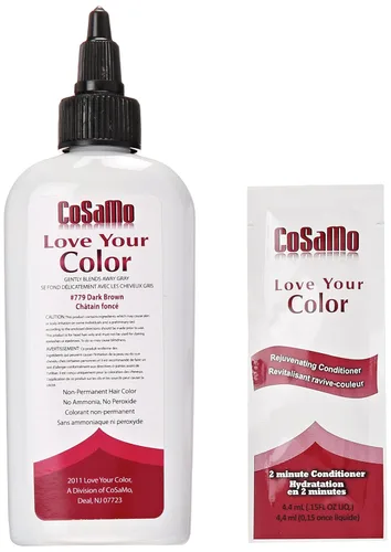 Vista 3 de Cosamo - Coloración de cabello no permanente, marrón oscuro