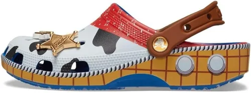 Vista 2 de Crocs Zuecos clásicos unisex de Toy Story para adultos Vaquero Azul/Amaderado