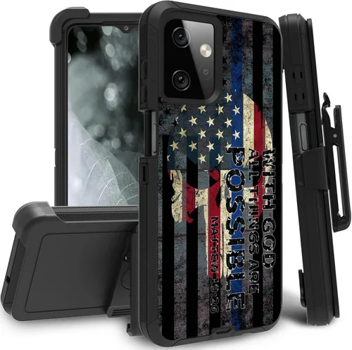 Vista 11 de Funda para Motorola Edge 2021 / Moto Edge 5G UW, protección resistente de 3 capas híbridas a prueba de golpes con funda de clip para cinturón
