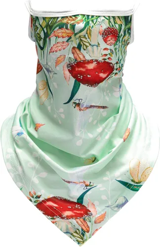 Vista 8 de FISHEAL Máscara facial con protección solar UV, transpirable, cubierta facial de jardinería, polaina para el cuello con bucles para las orejas