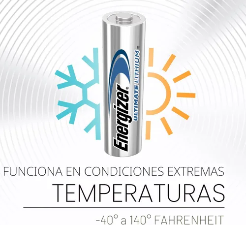 Vista 6 de Energizer Ultimate Lithium AA Baterías (paquete de 4), Baterías de litio doble A de 1.5V