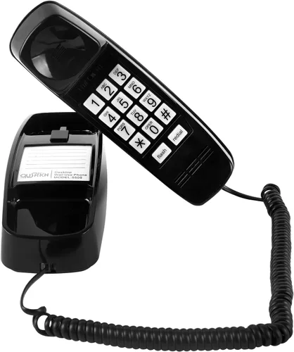 Vista 9 de Teléfono fijo rosa inspirado en el teléfono de princesa vintage de los años 90 con 110 DB+ timbre fuerte, teléfono de pared retro, no requiere