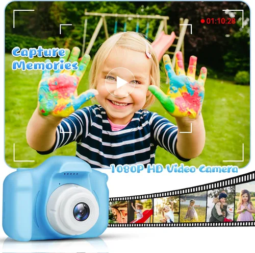 Vista 3 de Cámara para Niños y Niñas, Cámara Digital GPOSY para Niños, Cámara para Niños Pequeños Regalos de Juguete de Navidad y Cumpleaños para Niños de 3 4