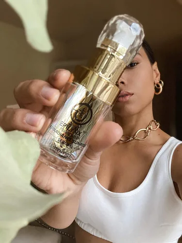 Vista 4 de EpiRadiance Sunrise Morning Face Serum vegano sin alérgenos para pieles sensibles, fórmula antienvejecimiento, reafirmante y brillante, niacinamida