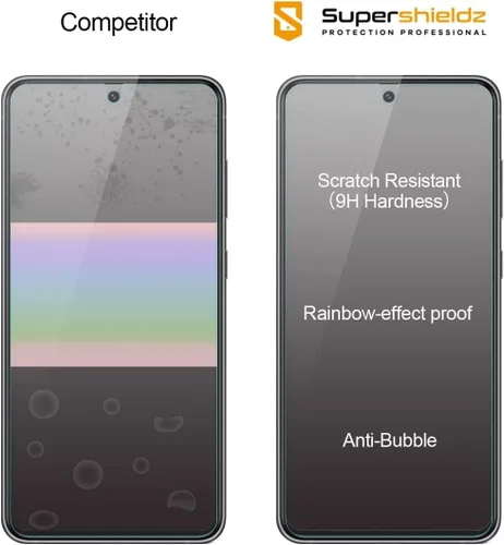 Vista 2 de Supershieldz - Protector de pantalla de vidrio templado diseñado para Samsung Galaxy S21 FE 5G, antiarañazos, sin burbujas