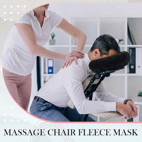 Vista 4 de Mixweer 2 fundas de almohada de forro polar para reposacabezas de mesa de Negro