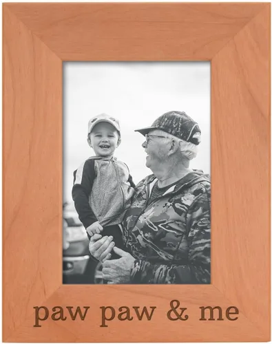 Vista 28 de Personalized Gifts Grandpa Gift Grandpa and Me Grandchild - Marco de fotos de madera natural grabado de 4 x 6 pulgadas, diseño de paisaje