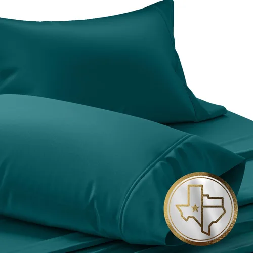 Vista 24 de TEXAS LINEN CO. Juego de 4 fundas de almohada de algodón egipcio premium tamaño estándar/queen - Fundas de almohada de lujo de algodón de alto Gris