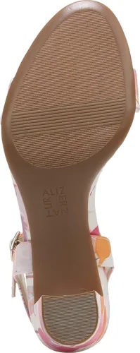 Vista 6 de Naturalizer Sandalias de tacón Bristol para mujer, Floral blanco y rosa.