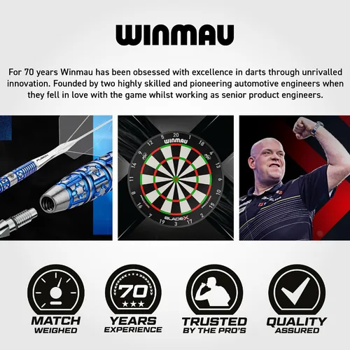 Vista 6 de WINMAU Prism Alpha Solar Design Dart Flight Packs - 3 sets per pack (9 flights in total)