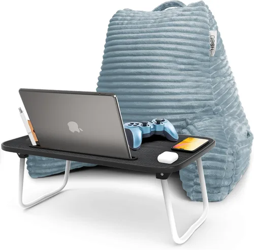Vista 51 de Nestl Almohada de lectura para niños y adolescentes con espuma viscoelástica triturada, almohadas de respaldo de felpa de corte lujoso para leer